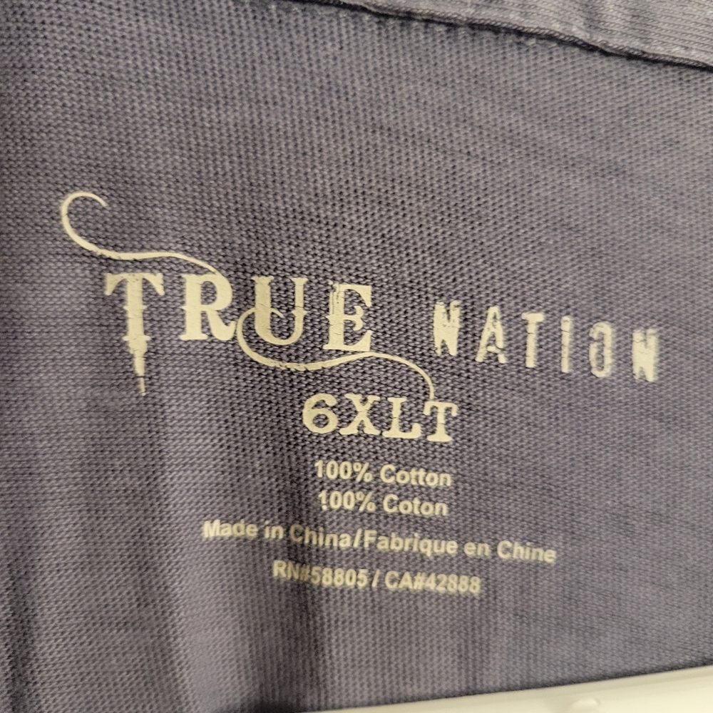 True Nation Men's polo 6xl dusty blue/grey